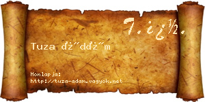 Tuza Ádám névjegykártya